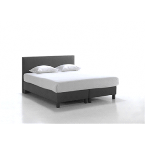 Boxspring Jumbo grijs-180x200 incl. matras